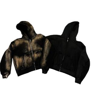 Sudaderas con Capucha Personalizadas para Hombre, Estilo Vintage, Lavado Ácido, 400gsm, Efecto Desgastado por el Sol - Product Image 1