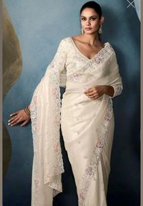 Meilleure vente Designer indien Bollywood ethnique Saree dernier traditionnel Saree exclusif fantaisie fête porter des vêtements de mariée superbe - Product Image 3