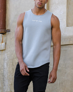 OEM Logo personnalisé en gros hommes gym stringer débardeurs muscle sec débardeur fit corset blanc fitness débardeur - Product Image 2