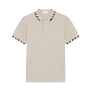 เสื้อโปโลพรีเมี่ยมแบบสั่งทำป้องกันการเบคเทอเรียแขนสั้น100% ผ้าฝ้ายเปล่าป้องกันการหดตัว Biowash ขายดีที่สุด210 GMS - Product Image 3