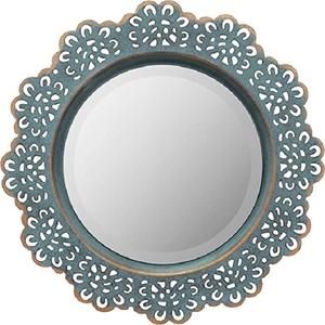 Miroir mural décoratif en métal doré fait à la main pour bureau, maison, salle de bain, chambre à coucher, salon, porte d'entrée - Product Image 5