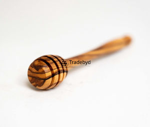 Tarro de Miel de Madera Hecho a Mano con Tapa Abatible y Cuchara, Ecológico, Apto para Lavavajillas, Natural, Rústico, para Almacenamiento en la Cocina, Regalo Premium Tradebyd - Product Image 6