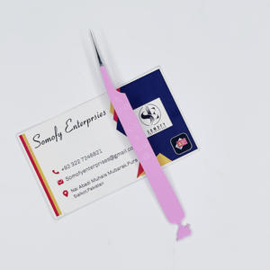 Pince à épiler d'extension de cils en acier inoxydable durable en gros avec marque privée droite solide - Product Image 3