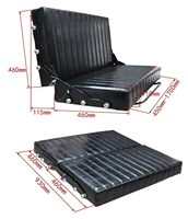 Sofá Cama en Forma de L para Autocaravana, Asiento con Colchón de Cuero PVC Impermeable, Cama Modificada para RV, Color Personalizable para Conversión de Autocaravana