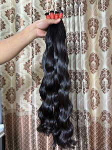 ผมแท้เวียดนามแบบเรมี่ ลอนลึกแบบหลวมๆ ต่อผมแบบเส้นคู่  ทุกสี ลอนธรรมชาติ แบบดับเบิ้ลดรอน - Product Image 4