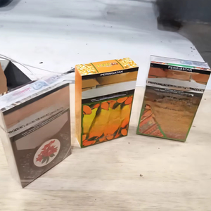 Tùy Chỉnh Màu Nâu Màu Sắc Khác Nhau Hút Thuốc Cán Giấy Tay Cầm Tay Cán Thuốc Lá Trường Hợp Hộp Làm Bằng Các Tông Kim Loại OEM Máy - Product Image 1