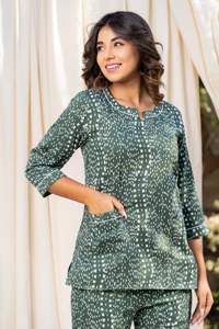 ชุด2ชิ้นผ้าฝ้ายแขนสั้นพิมพ์ลายสำหรับผู้หญิงชุดกลางคืนใส่ในบ้านสำหรับฤดูร้อน2025ขายส่ง - Product Image 4