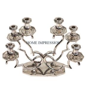 Made of Stainless Steel Mirror Polished Metal <b>Candle</b> Holders Standard Designing <b>Large</b> Size Table Ware <b>Candle</b> Holders and Stand - Product Image 3