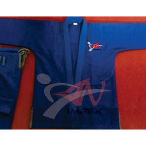 Gi de karaté blanc super lourd unisexe personnalisable en polyester et coton mélangé équipement d'entraînement martial Rash Guard MMA Style - Product Image 3