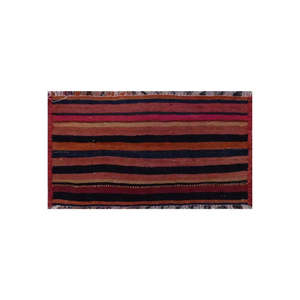 Un kilim Sanandaj vintage auténtico, hecho a mano y anudado a mano, único en su tipo, de 3'2 x 1'10. - Product Image 1