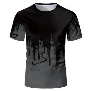 T-shirts Street Hip Pop Blanc Et Noir Imprimé Garçons Enfants Tops Hommes Vêtements Col Rond T-shirt Unisexe - Product Image 3