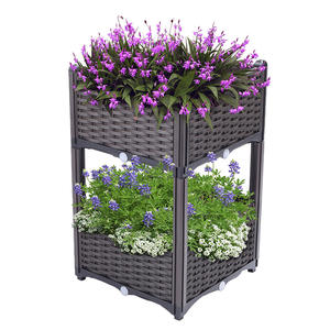 Macetero rectangular <span class=keywords><strong>de</strong></span> jardín, jardín, cama vertical, flores <span class=keywords><strong>de</strong></span> plástico, pvc - Product Image 5