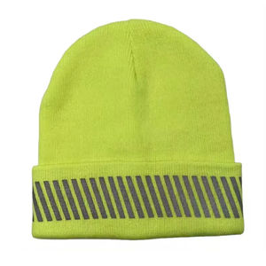 Bonnet d'hiver imperméable et réfléchissant, bonnet en tricot coloré, logo personnalisé, bonnet tendance pour adultes en vente - Product Image 5