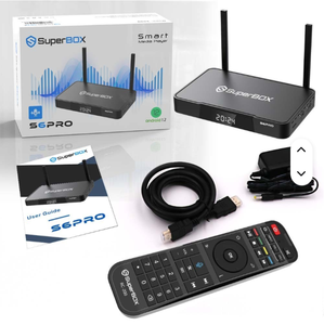 Reproductor Multimedia de Transmisión AUTHENTHIC SuperBoxx S6 Pro 4K UHD con Android 12 y Control Remoto por Voz - Product Image 1