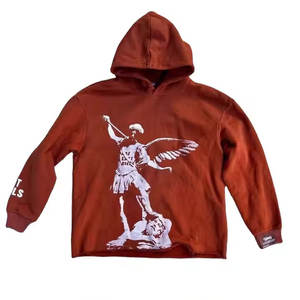 Conjunto de sudadera con capucha y forro polar de algodón para hombre superventas, chándal informal con logotipo personalizado con serigrafía ecológica para invierno - Product Image 2