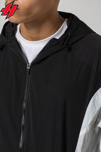 High Street Windbreaker Chándal Hombres logotipo personalizado Bordado Nylon Chaqueta Jogger Conjuntos 2 piezas Outwear Set Chándal Trajes - Product Image 4