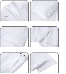 Nuevo Traje de Hombre de Alta Calidad, Transpirable, Talla Grande, 3 Piezas, Chaleco, Traje de Novio para Boda, Negocios, Blazers Casuales - Product Image 2
