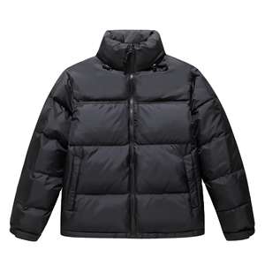 Veste matelassée réversible imperméable à capuche noire pour homme, de haute qualité, pour l'hiver, décontractée, tricotée - Product Image 5