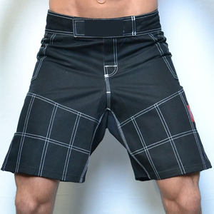 Pantalones cortos de gimnasio de lucha sublimados personalizados 2025 para hombres, ropa deportiva duradera, servicio OEM informal, gran oferta, Bóxer estampado de Pakistán MMA - Product Image 5