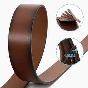 Cinturones de Cuero Vacuno de Alta Calidad Hechos a Medida con Hebilla de Aleación para Hombre, Estilo Casual, Nueva Moda, Venta al por Mayor, de Pakistán - Product Image 4