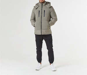 Veste matelassée pour homme de qualité supérieure, tendance et personnalisée, 100% coton, imperméable, logo frontal, hiver 2026 - Product Image 1