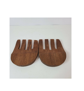 Manos de ensalada de madera de la mejor calidad 100% Fabricación de manos de ensalada de color de madera real a bajo precio Manos de ensalada de madera - Product Image 1
