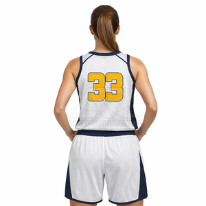 Uniforme de basket-ball pour femmes sur mesure, ensemble de maillot et short respirants pour les sports de plein air - Product Image 3