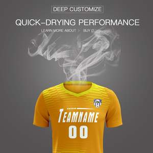 Uniformes de football par sublimation personnalisée OEM Maillot à séchage rapide respirant en polyester avec logo imprimé - Product Image 6