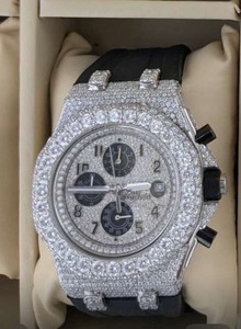 Reloj de Diamantes Moissanite con Incrustaciones de Diamantes al por Mayor, Precio Directo de Fábrica, Estilo Hip Hop, Reloj de Regalo de Compromiso - Product Image 6