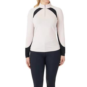 Chemises d'équitation pour femmes personnalisées de haute qualité, hauts imprimés pour l'équitation, couches de base, qualité compétition, course hippique, 100% - Product Image 2
