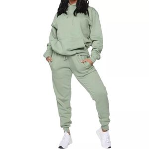 ชุดกีฬา2ชิ้นสำหรับผู้หญิงชุดวิ่งชุดวอร์มแฟชั่นปักกระดุมลายลูกไม้แบบเรียบแต่งพู่ - Product Image 6