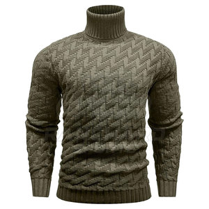 Men Stylish Knit <b>Pullover</b> <b>Sweater</b> Warm Comfortable Wear Men Thick Knit <b>Pullover</b> <b>Sweater</b> Soft Warm Winter Wear - Product Image 3