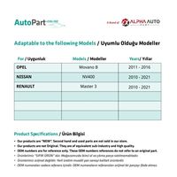 Rétroviseur Signal-Droit-Gauche-SET-JAUNE pour Renault Master 3, Opel, Nissan