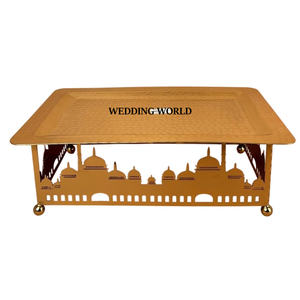 Plateau à chocolat martelé en métal avec couvercle en acrylique Plateau à chocolat fait main de haute qualité Forme ronde Designer Nouveau plateau à chocolat - Product Image 3