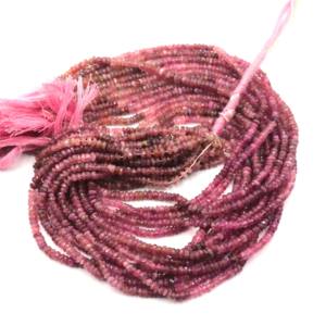 Meilleures ventes de tourmaline rose naturelle, micro-coupe, forme facettée, 3 mm, 4,5 mm, tourmaline rose, pierre de naissance d'octobre, perles pour la fabrication de bijoux - Product Image 6