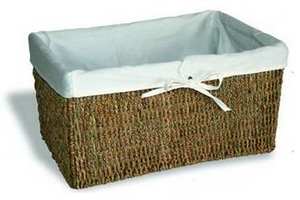 Cestas de Jacinto de Agua Tejidas a Mano, Ecológicas y Económicas, con Asa Cómoda para Dormitorio o Sala de Estar - Product Image 2