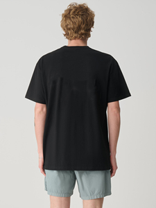 Vente d'été chaude hommes vêtements d'extérieur mode t-shirts taille adulte respirant hommes pur coton tissu O cou chemises - Product Image 2