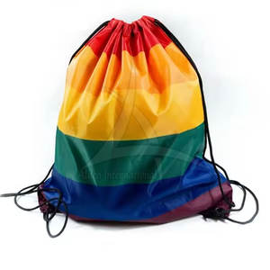 Sac à dos à cordon personnalisé avec logo imprimé, cadeau promotionnel, imprimé par sublimation, coton et polyester, mode, haute qualité - Product Image 2