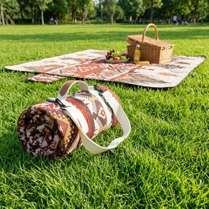 <span class=keywords><strong>Manta</strong></span> de <span class=keywords><strong>Picnic</strong></span> Personalizada Impresa, Plegable, Extra Grande, Resistente a la Arena, <span class=keywords><strong>Manta</strong></span> de Playa <span class=keywords><strong>Impermeable</strong></span>, Resistente a la Humedad, Acolchada, Portátil para Exteriores - Product Image 2