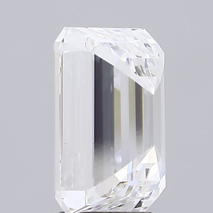 Diamant de laboratoire Rising Diamond DH 5 émeraude 5,01 carats, taille émeraude, couleur E, clarté VVS2, percé au laser, certifié IGI, bijoux - Product Image 4