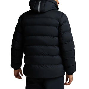 Veste en duvet rembourrée à capuche détachable avec fermeture à glissière complète pour hommes en plein air OEM 600 FP Veste d'hiver isolée - Product Image 5