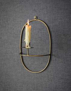 Laiton antique beau fil métallique solide bougeoir décor à la maison meilleure vente élégant bougeoir pour mur - Product Image 6