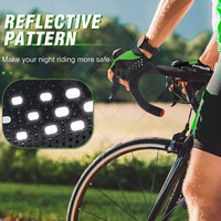 Gants de vélo demi-doigts sur mesure en cuir/maille/polyester, écologiques et respirants, vente en gros, confortables
