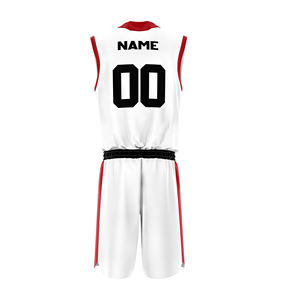 Maillots de sport d'été respirants personnalisés BSCI, uniformes d'équipe de basketball OEM, logo imprimé, grande taille, séchage rapide - Product Image 4
