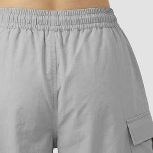 Pantalones Cargo de Cintura Alta para Mujer en Gris Claro, Lona Transpirable, Estilo Casual para Primavera - Product Image 4