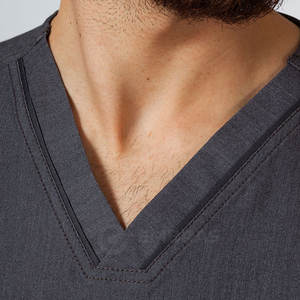 Uniforme de hospital de diseño personalizado de color sólido a precio barato, su propia ropa de hombre, uniforme de hospital - Product Image 4