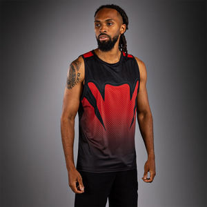 Camiseta de Baloncesto de Malla para Hombre, Ligera, Transpirable, Personalizada, al por Mayor, de Alta Calidad, Secado Rápido, Impresión Digital 100% - Product Image 1