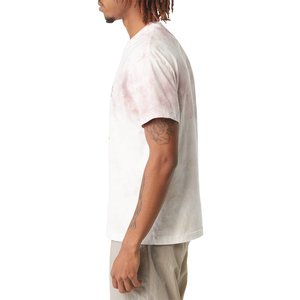 T-shirts OEM pour hommes de qualité supérieure en coton/polyester imprimés par transfert thermique, design personnalisé, séchage rapide, vente en gros, style urbain uni - Product Image 2