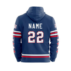 2023 nouvelle vente chaude Hockey sur glace à capuche Jersey pull pour hommes en gros OEM personnalisable pull à capuche - Product Image 5