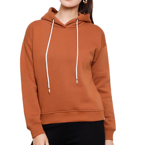 GGSports Sweat à capuche en molleton de coton 100% de haute qualité pour femmes Logo personnalisé Vêtements d'hiver Pulls à capuche chauds au prix de gros - Product Image 1